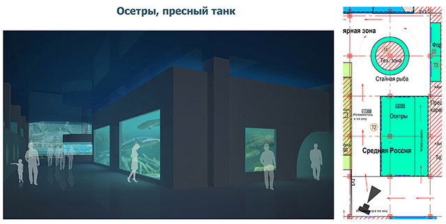 Oceanarium in the shopping mall, Cheliabinsk