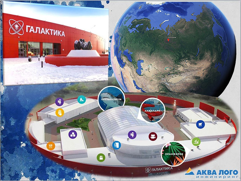 The Siberian oceanarium Aquatica is located far from the tropical seas