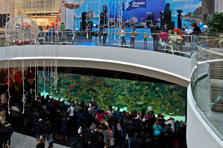  Aquarium in the Shopping Mall Ocean Plaza 