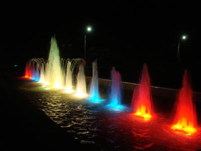 Строительство фонтана - проверка подсветки