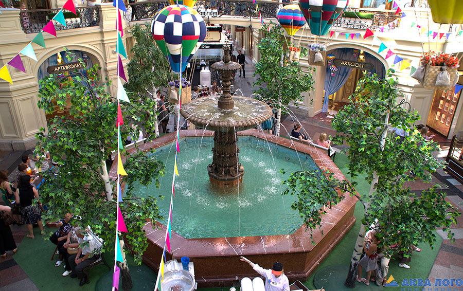 The reconstruction and maintenance of the oldest fountain