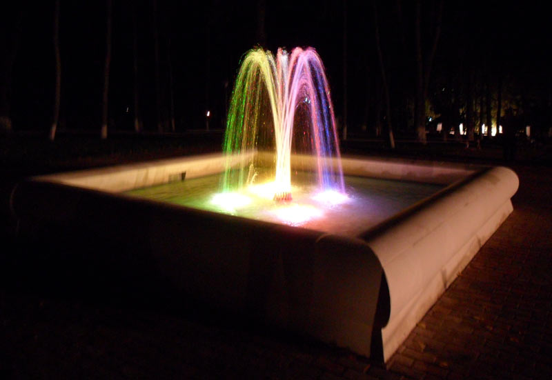 Hourglass fountain in Kaluga